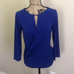 Anne Klein wrap blouse